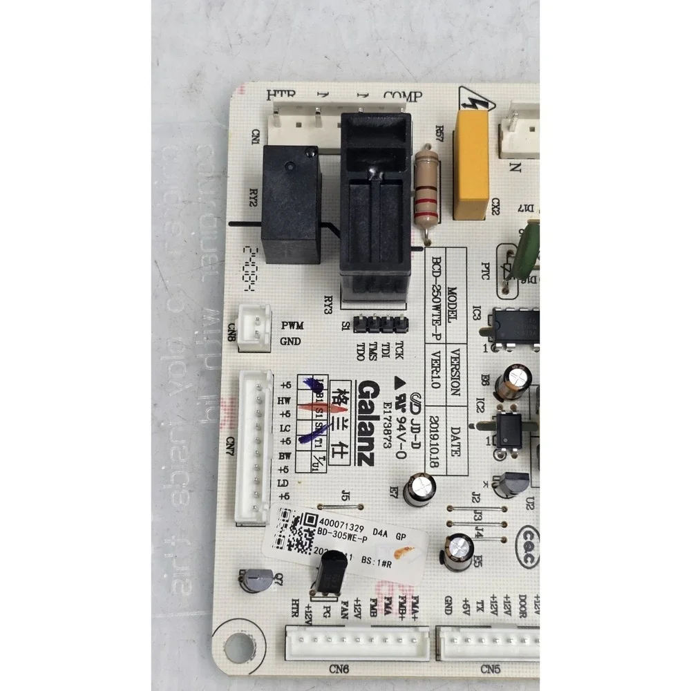 Magic Chef BCD-250WTE-P BD-305WE-P 400071329 MAIN PCB 20240911